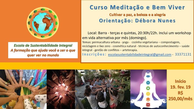 Divulgação curso meditação e bem viver 2019 display
